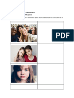 Actividad. Identificando Mis Emociones Observa Las Siguientes Fotografías