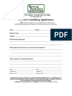 Director Candidacy Application
