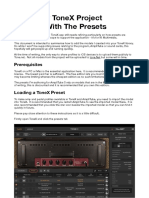 Importing Presets Into ToneX