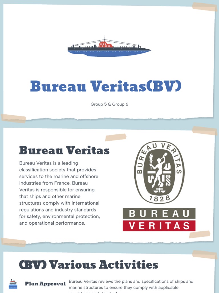 Bureau Veritas Marine Certification Overview | PDF | Technology ...