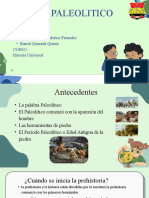 El Paleolitico: Integrantes: - Campbell Nayne Muñoz Fernadez - Jhamil Quezada Quinto Curso: Historia Universal