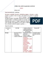 Analiza Activităților Din Cadrul Organizației Medicale - Sârbu Luci 3D AMG