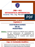 Distribuciones muestrales en estadística inferencial