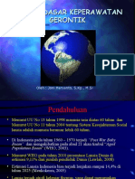 KONSEP DASAR KEPERAWATAN GERONTIK