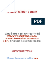Content Security Policy
