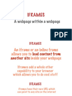 Iframes and Sandboxed Iframes