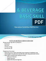 Basic Food & Beverage Service Skill