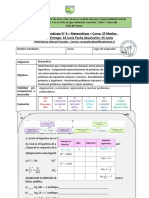 Guía de aprendizaje de matemáticas sobre potencias, raíces y logaritmos