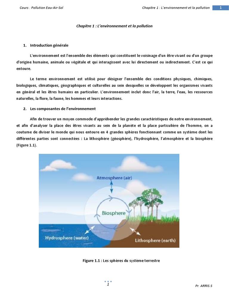 Pollution et Composantes de l'Environnement | PDF | la pollution | Terre