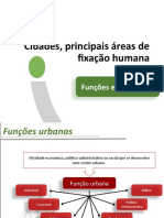 Cidades, Principais Áreas de Fixação Humana: Funções e Morfologia