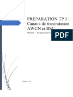 Preparation TP 3: Canaux de Transmission Awgn Et BSC: Module Compression & Codage