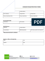 Vendor Registration Form: Corporate Information