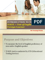 1 Introduction To Toefl
