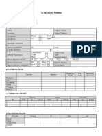 İş Başvuru Formu Başvuru Tarihi: Başvurulan Pozisyon:: A. Kişisel Bilgiler