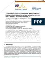 Assessment of The Acoustical Performance in Malacca Mosque, Malaysia: A Case Study On The Sayyidina Abu Bakar Mosque