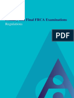 Primary and Final FRCA Examinations: Regulations