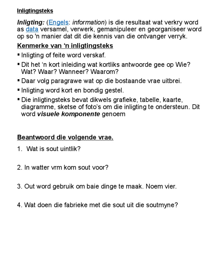 Inligtingsteks GR 5 | PDF