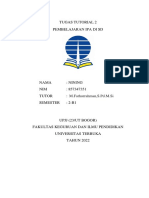 Tugas Tutorial 2 Pembelajaran Ipa Di SD: M.Fathurrahman, S.Pd.M.Si