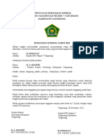 Pernyataan Perjanjian Kinerja Madrasah Tsanawiyah Negeri 7 Tangerang Kabupaten Tangerang