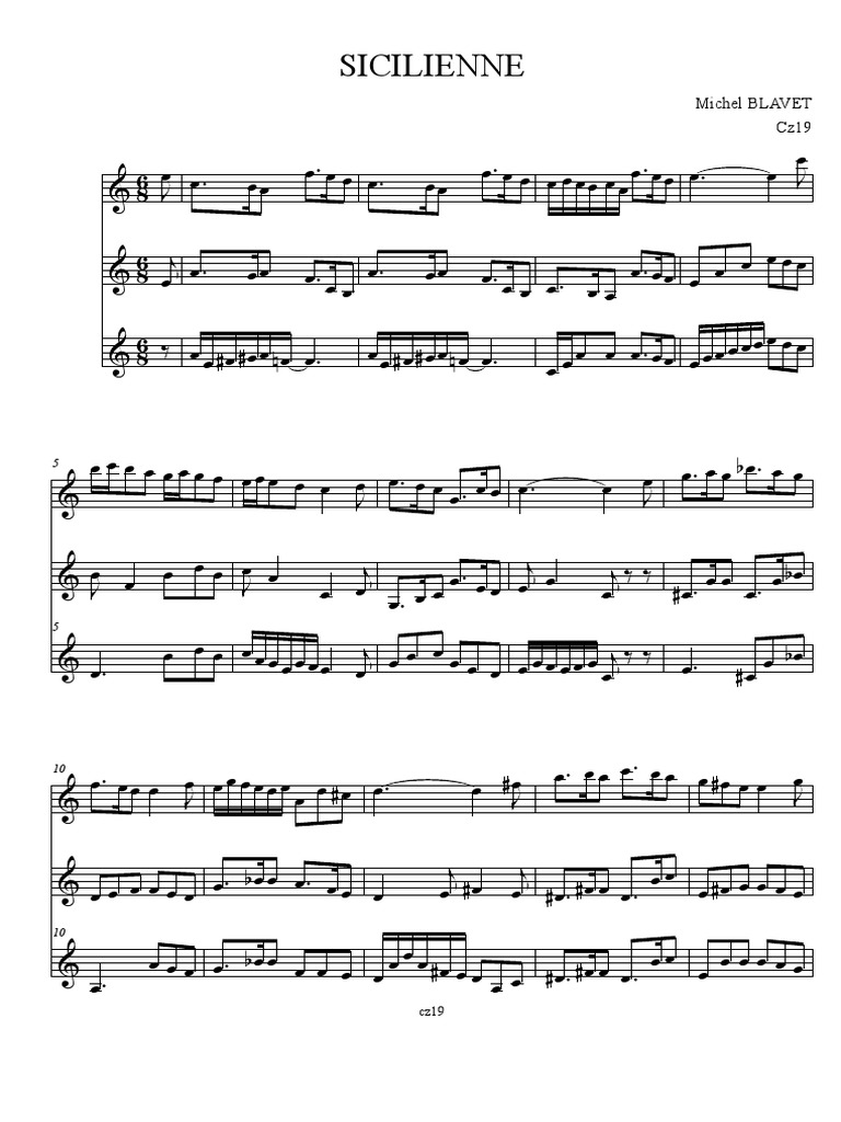Sicilienne Bb123 PDF