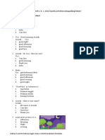 Soal Latihan Pas B.inggris Kelas 1