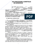 CONTRACT DE CONSTITUIRE A DREPTULUI de Superficie DRAFT