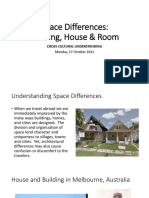 Space Differences: Building, House & Room: Cross Cultural Understanding