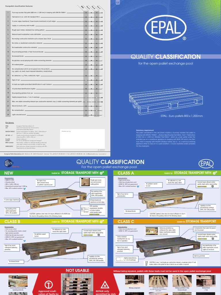 Quality Classification Guide PDF Pallet Materials