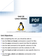 Unit 10 Linux Utilities