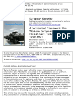 A Convenient Framework The Western European Union in The Persian Gulf, 1987-1988 and 1990-1991