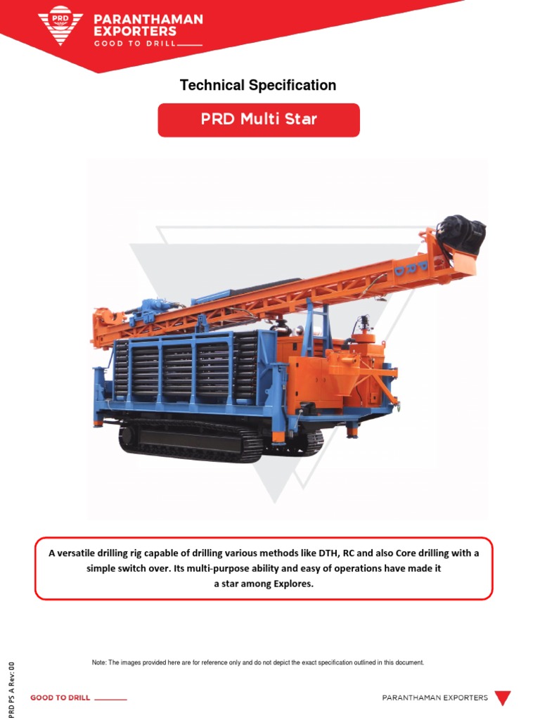 Tech Spec PRD Multistar Rev 00 PDF Pump Manufactured Goods