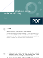 Measuring A Nation's Income and Cost of Living: Unit 1