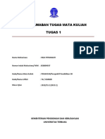 Buku Jawaban Tugas Mata Kuliah Tugas 1: Nama Mahasiswa: Riza Fitriawati