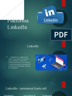 Platforma Linkedin: Realizat De: Aneculoaei Cosmin Bâta Ionuț Bîlcan Sebastian Calmanovici Vlad Butoi George