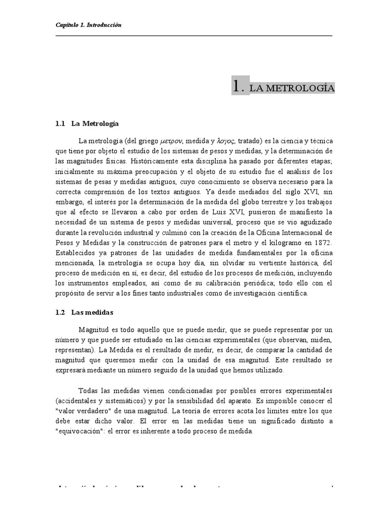 1 la metrologia 1 p ginas 1 6 descargar gratis pdf metrolog a