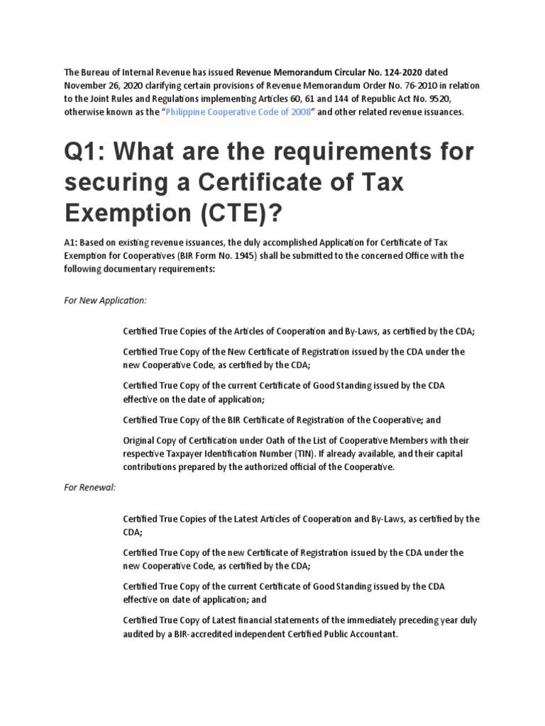 Coop Requirements Download Free PDF Taxes Internal Revenue Service