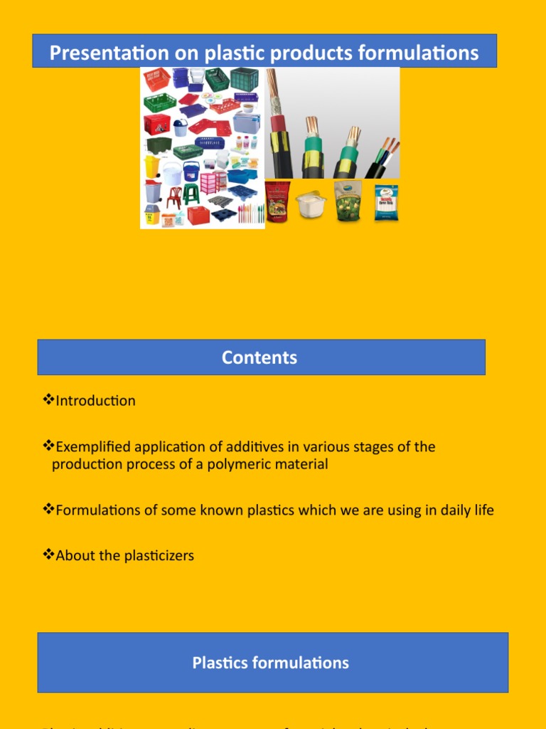 Plastics Formulations | PDF | Polyvinyl Chloride | Materials