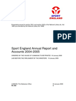 Sport England Annual Report and Accounts 2004-2005