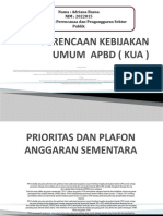 Perencaan Kebijakan Umum Apbd (Kua)