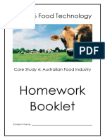 Stage 6 Food Technology: Homework Booklet