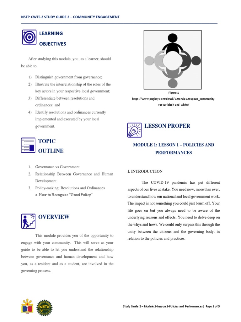 NSTP-CWTS 2: Community Engagement Guide | PDF | Policy | Governance