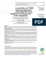Innovative Profiles of TQM in Banking Management. The Relationship Between Employee Training and Risk Mitigation