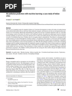 Air Pollution Prediction With Machine Learning: A Case Study of Indian Cities