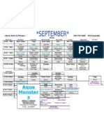 September Class Schedule