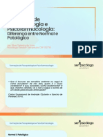 Slide Psicopatologia e Psicofarmacologia - Aula 4