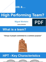 What Makes A : High Performing Team?