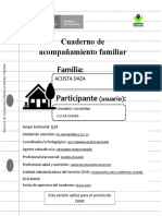Cuaderno de Acompañamiento Familiar Familia: Participante:: (Usuario)