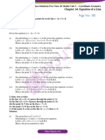 Selina Solutions For Class 10 Maths Unit 3 – Coordinate Geometry Chapter 14: Equation of a Line