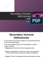 Secondary Immune Deficiencies + Hiv: Group II