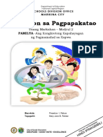 Edukasyon Sa Pagpapakatao: PAMILYA - Ang Kongkretong Kapahayagan